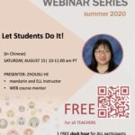 Fourth Summer Webinar: Let Students Do It!